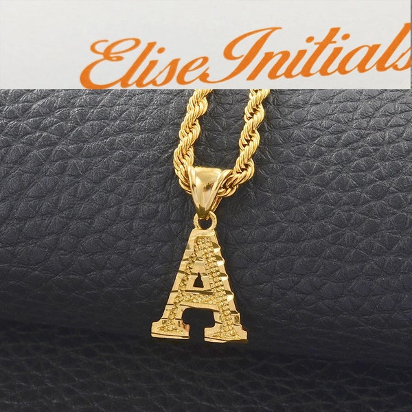 18K Gold Plated A-Z Initials Necklace / A-Z Letters Necklace / A-Z Initial Necklace / A-Z Letters Jewelry / A-Z Letters Gift