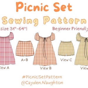 Picnic Set Sewing Pattern