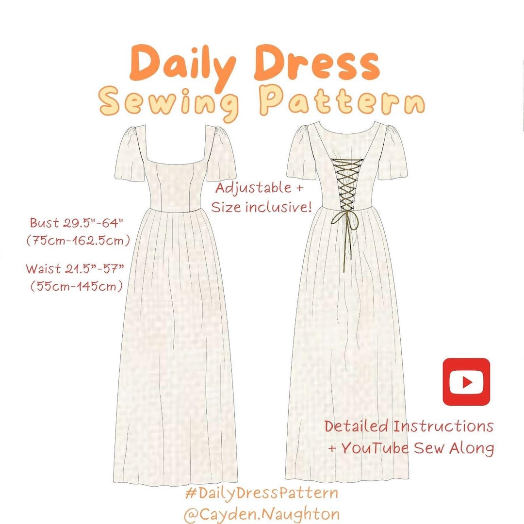 Naaipatroon jurk in korsetstijl: verstelbaar, aansluitend lijfje