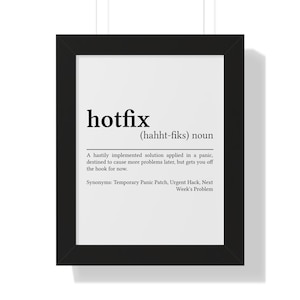 Funny Tech Poster | Funny Geek Wall Art for Developers, Project Managers, QA, and Tech Support | Home Office Decor | Digital Download