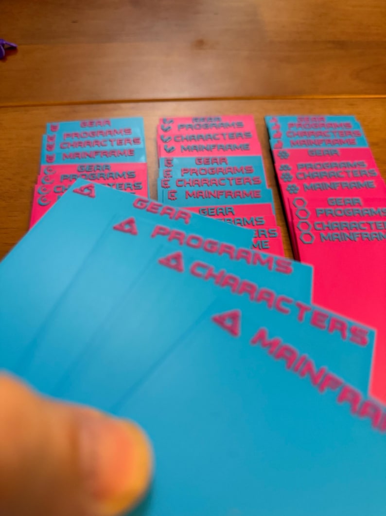 Mainframe Program Cards Neuroscape TCG Dividers for Card Storage DIGITAL DL - Etsy