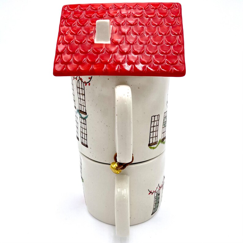 Anthropologie Cozy Teapot Tower Tea for One Stackable Set Mug Teapot