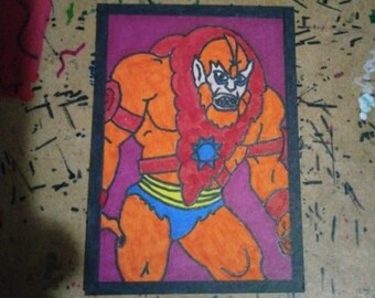 ACEO ATC Beast Man Print