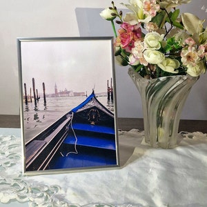 UNPUBLISHED painting Photo of Venice on canvas with personalized frame/photo, 30 x 21 Marco Santoro collection