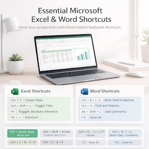 Microsoft Excell & Word Short Cut List