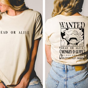 LUFFY WANTED UNISEX TSHIRT - PETROL BLUE - Shasthas