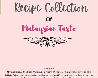 Editable Recipes Template of Some Malaysian Taste