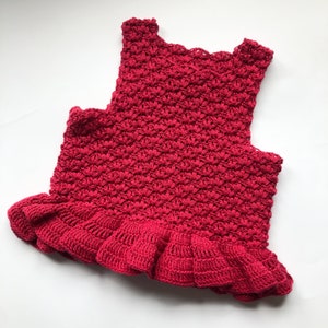 Crochet PATTERN - Lotus Top, baby shirt, blouse - child sizes (3-9 months to 9-10 years) beginner friendly,