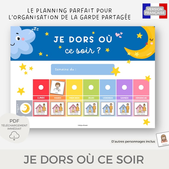 Prêt! | Calendrier Routines Matin & Soir A3 Recto-Verso à