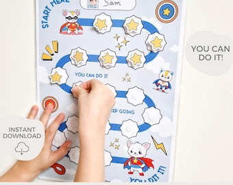 Reward chart, Printable reward chart, Toddler reward chart, Sticker chart, Behavior chart, Brush teeth reward chart, Sleep reward chart