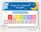 Planning garde alternée enfant, Semainier garde partagée, Calendrier enfant parents séparés, Repère garde partagée, Organisation famille