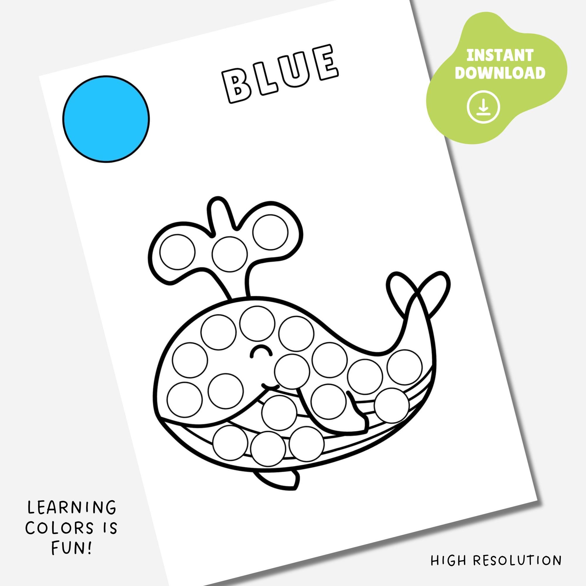 Do a Dot Printable, Animals Dot Marker Printable Pages, Easy Coloring ...