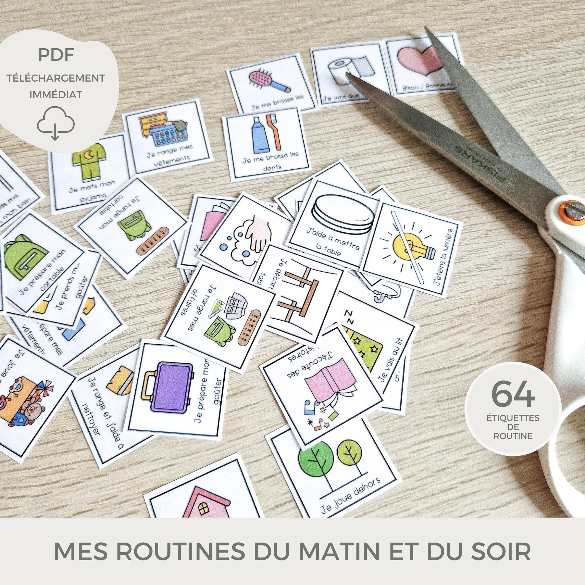 Morning and Evening Routine Chart for Children, Routines for Children ...