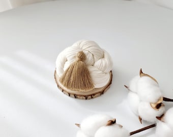 Mini Yarn Thread Cake for Dol Baek-il Party | Traditional Celebration Decor | Doljabi Baekil