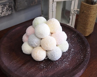 Rainbow Ball Faux Rice Cake Tower | Korean Dol Party Centerpiece