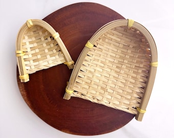 Mini Woven Bamboo Basket | Korean Doljabi Party Decor