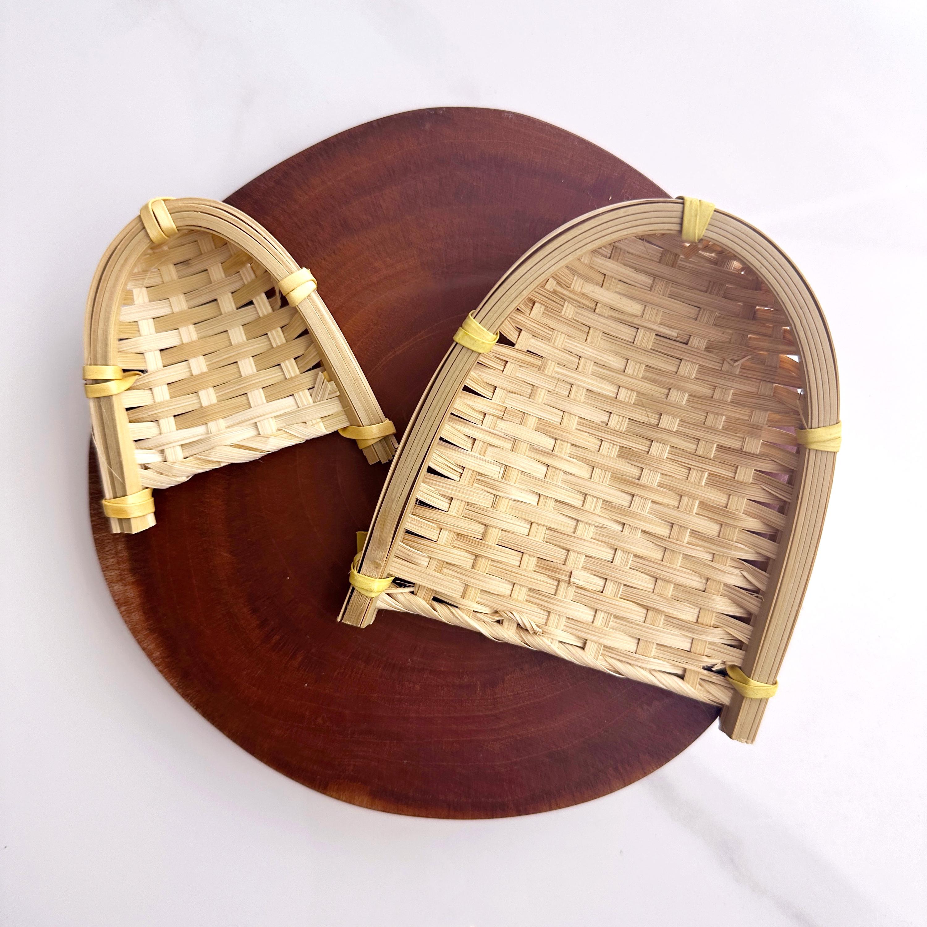 Mini Traditional Woven Bamboo Basket | 버들키 오줌싸개 | Korean