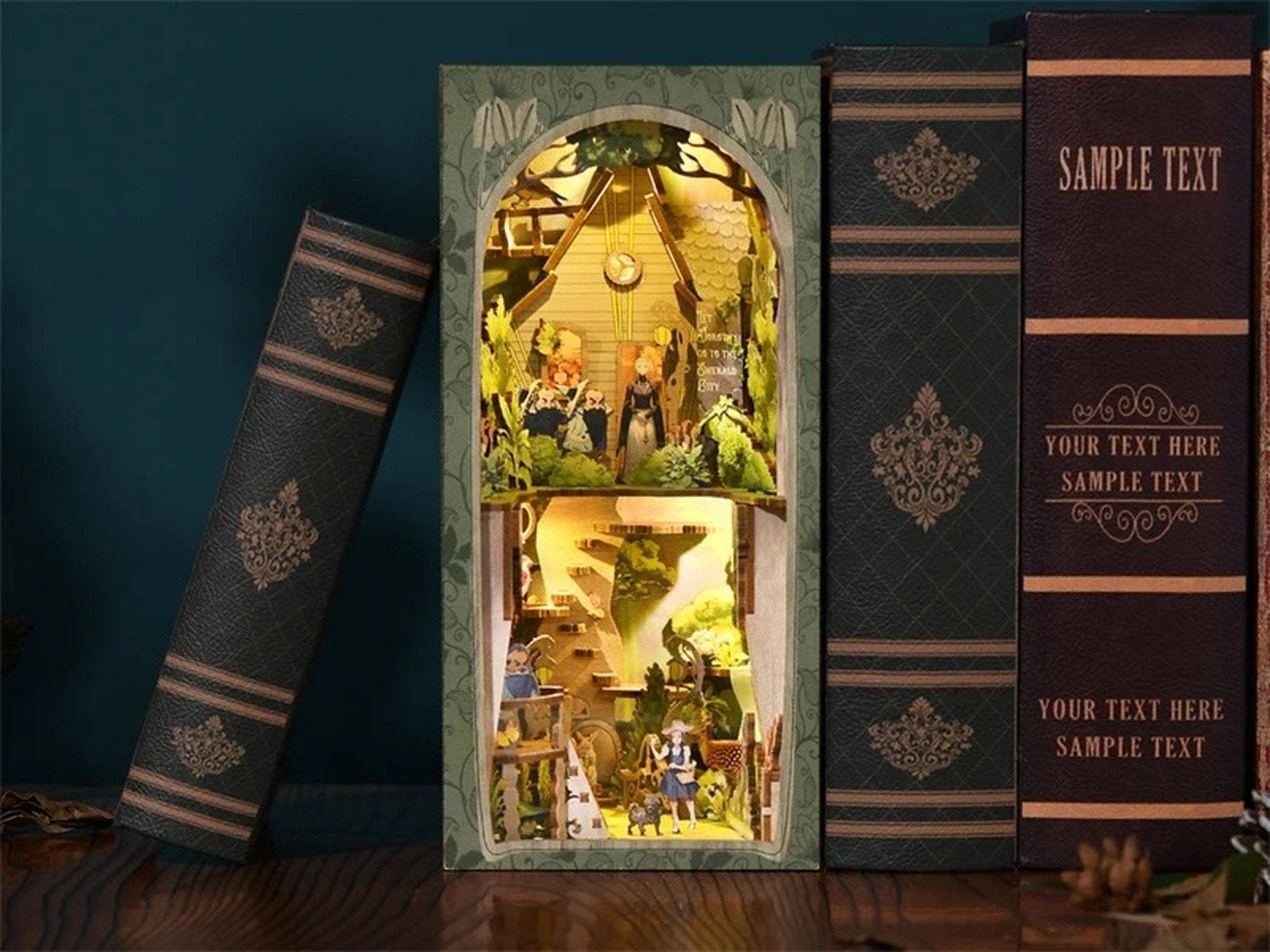 Book Nook/ Diorama Harry Potter mirror Scene Book Nook Kit Book Shelf  Insert 