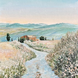 Painting of Italy Landscape of Italy Original art Nature Italy Landscape decor