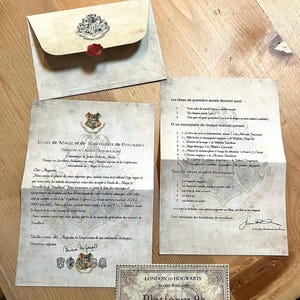 Personalisierter Hogwarts-Zulassungsbrief