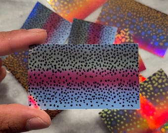 Rainbow trout sticker - Brook trout skin - Trout sticker - Fish stickers - stickers for laptop - River fish stickers