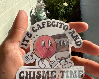Cafectio sticker - Sticker for Bakery - Panaderia Sticker - Chisme sticker - Gossip sticker - Cute sticker - Pan Dulce sticker - Bakery