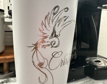 Quetzal Coffee Tumbler - Quetzal Bird - Regalo - Guatemala - Personalized Tumbler - Custom Mug - Gift for Husband Wife - Volcan Fuego