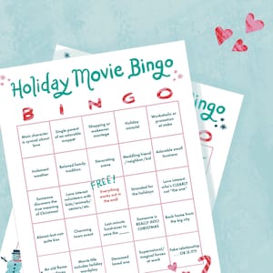 Holiday Movie Bingo Cards for Download
