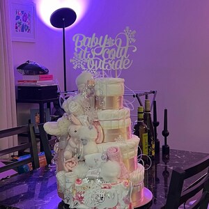 Topper na tort Baby It's Cold Outside Plik cyfrowy SVG Cricut