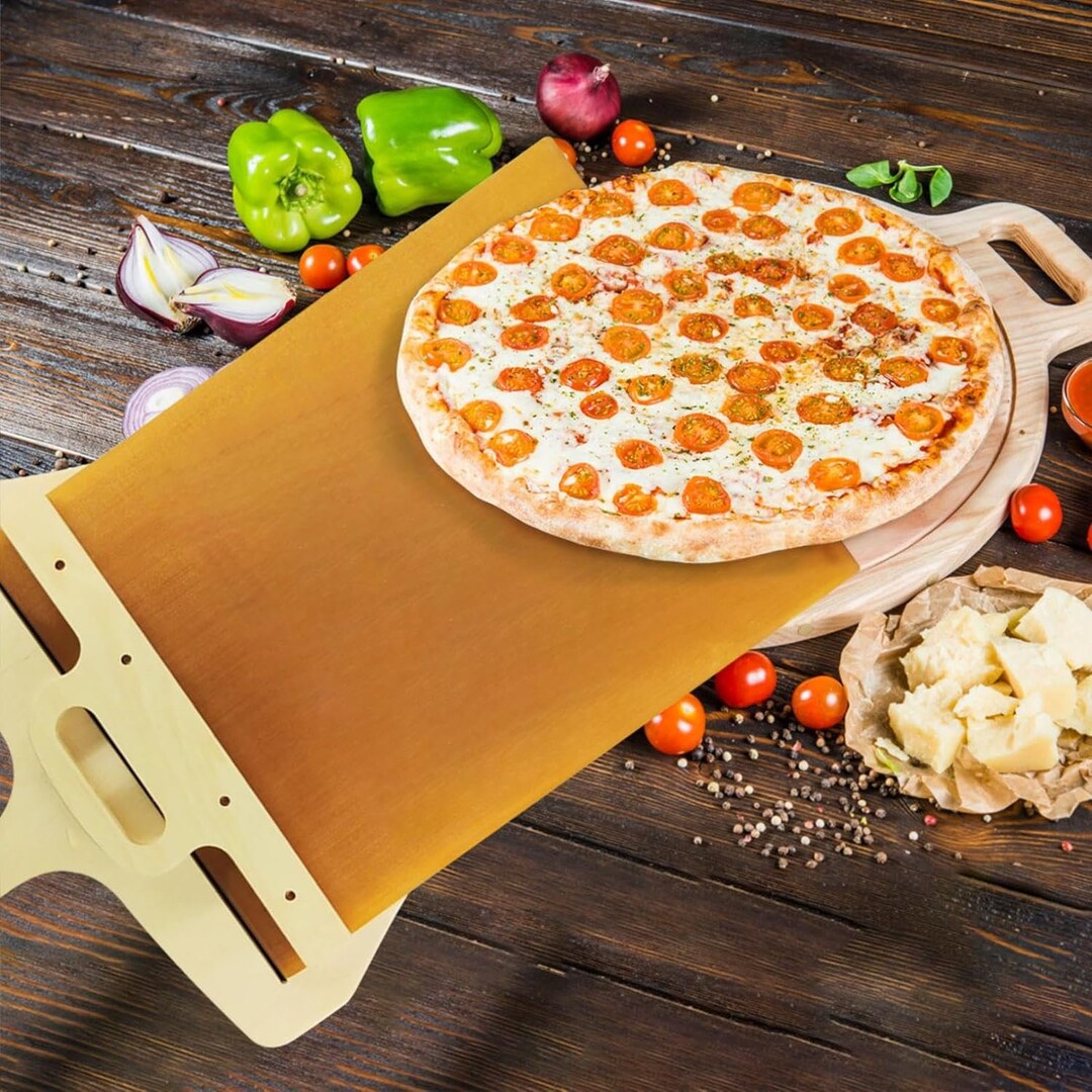Sliding Pizza Peelthe Pizza Peel That Transfers Pizza Etsy UK