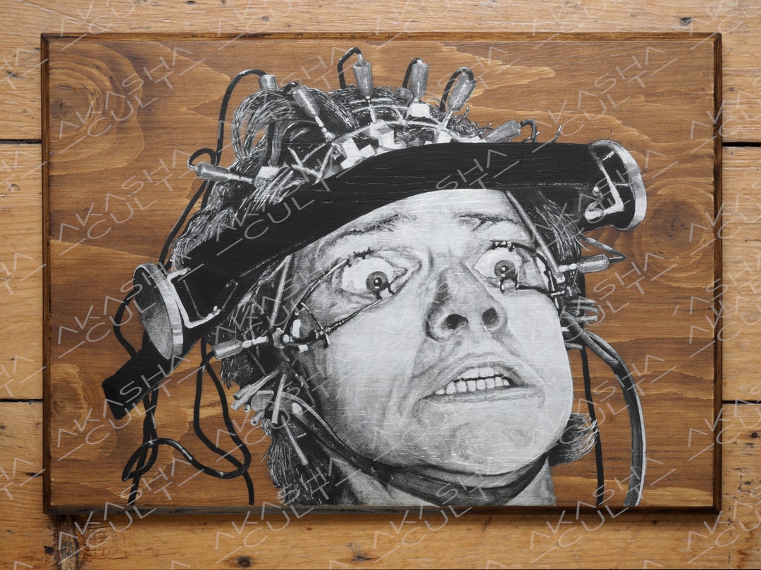 A Clockwork Orange ludovico Treatment Original Hand Painted Portrait