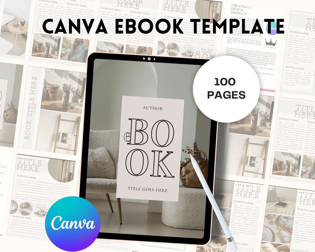 Canva Ebook Template Course Creator Template, Ebook PDF, Ebook Digital ...