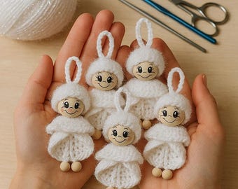 Adorable Crochet Angel Pattern | Christmas Ornament PDF | Easy Beginner Mini Project | Holiday Angel Decor