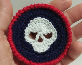 Renew the basic skull crochet granny square with the new Skull Cochet Circle