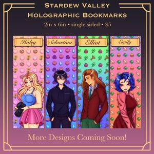 Stardew Valley Holographic Bookmarks