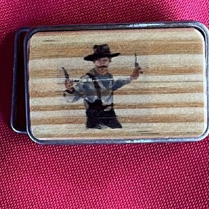 wooden   western buckle/