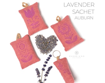 Linen Lavender Sachet, Organic Lavender, Lavender Gift Set 4 pcs, Lavender Keychain, Fragrant Sachet, Natural Moth Repellent