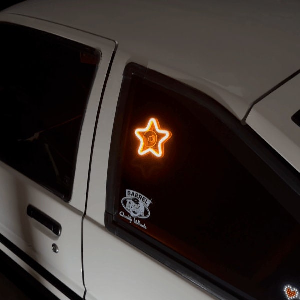 Neon Glow Window Star For Car