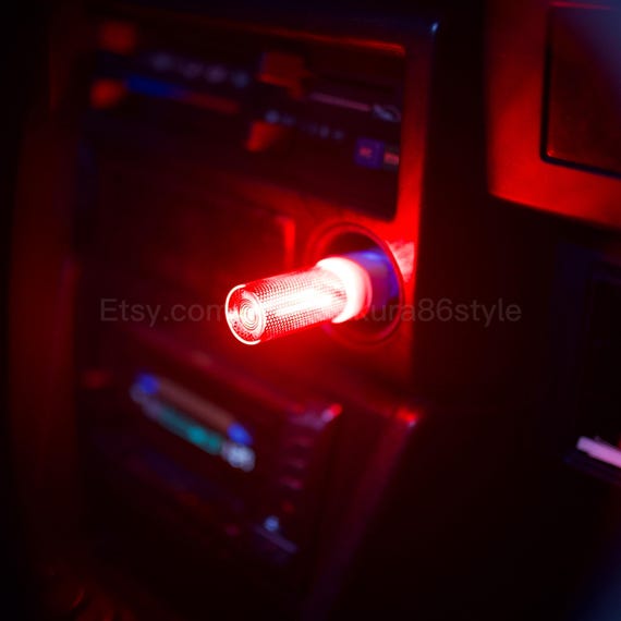 car cigarette lighter led light Cyber-punk Interior Neon Mood Lamps JDM Car Accessories