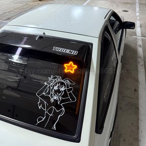 Neon Glow Fensterstern JDM Carzubehör