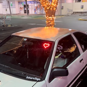 Neon Heart Glow JDM Car Accessories image 10