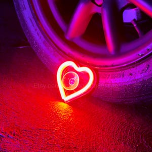 Neon Heart Glow JDM Car Accessories image 20
