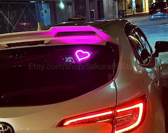 Neon Heart Glow JDM Car Accessories