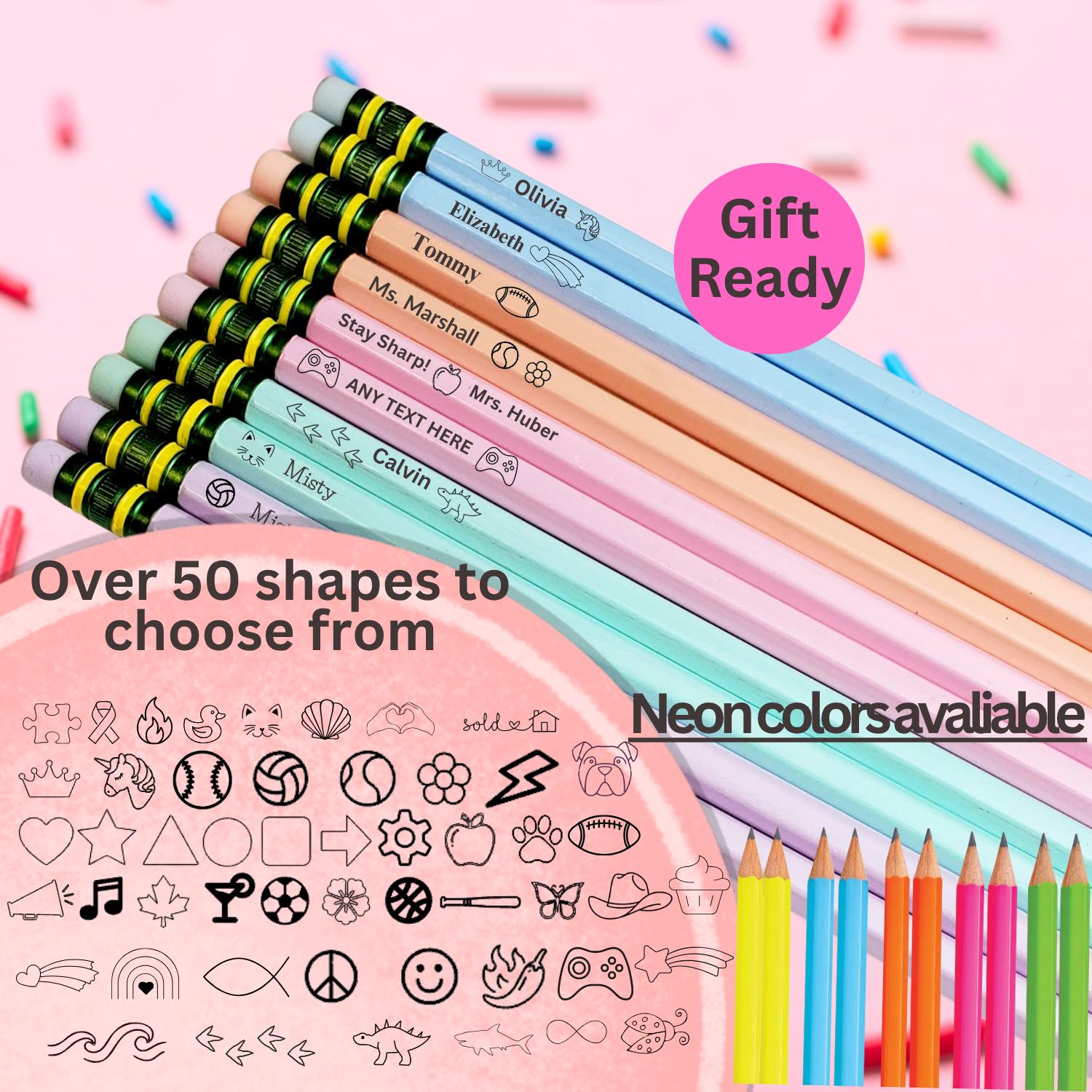 Back To School Supplies Personalized Pencils With Name - Custom ...