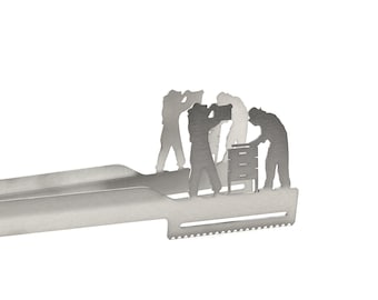 Pinzas para parrilla con diseño de apicultor, de acero inoxidable, aptas para lavavajillas, idea de regalo para apicultores.