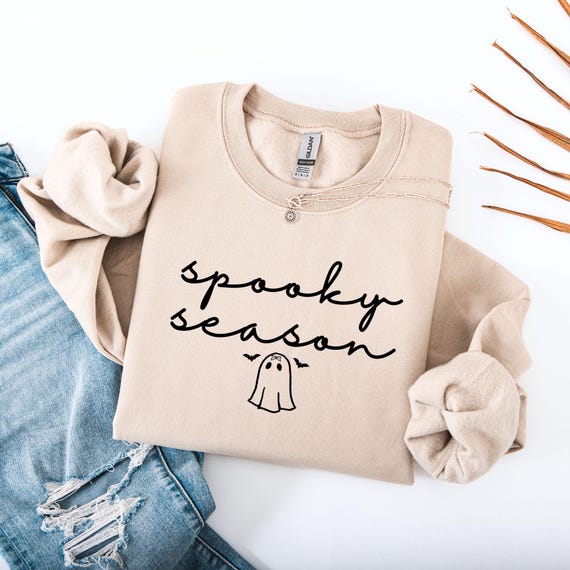 Spooky Season Ghost PNG - Halloween Sublimation Design (SVG, Digital Download