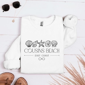 Cousins Beach Sweatshirt: Seashells & Infinity - Summer I Turned Pretty Merch