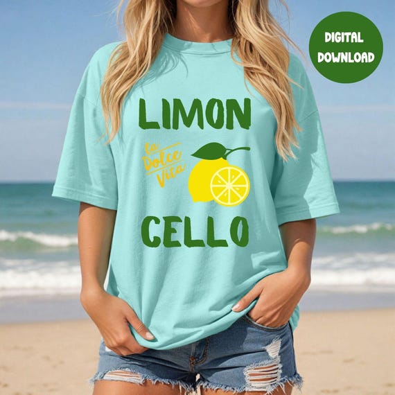 Limoncello PNG, Summer tshirt Sublimination, Lemon SVG ,Beach PNG, Girls Trip png, La Vita Dolce, Fisherman Aesthetic png, Beach png, Tomato