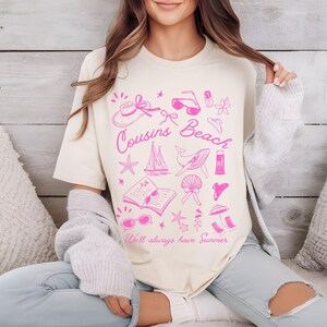 Cousins Beach T-Shirt, Der Sommer habe ich gedreht, TSITP Shirt, Sommer-T-Shirt, TSITP Merch, Geschenk für sie, Team Konrad, Team Bauch, Team Jere