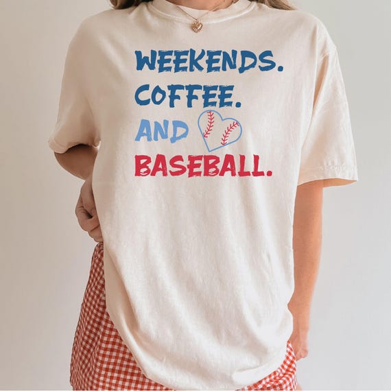 Comfort Colors Baseball shirt, Coffee and Baseball, Game Day: Baseball Season Tee,Summer Shirt, Gift for Her, Gift for the baseball lover